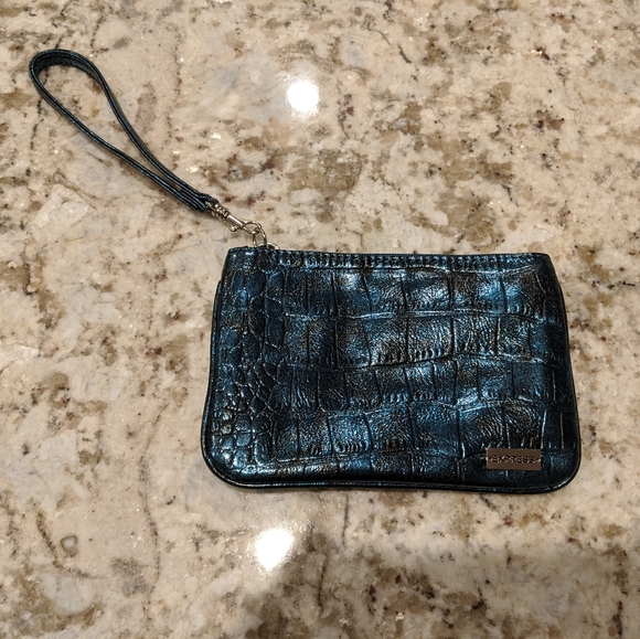 Express Handbags - NEW Express Clutch Teal and Black wristlet